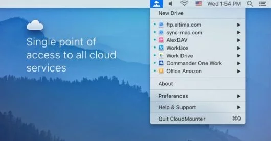 CloudMounter, l'app per usare i servizi cloud senza occupare spazio nel Mac 1 CloudMounter