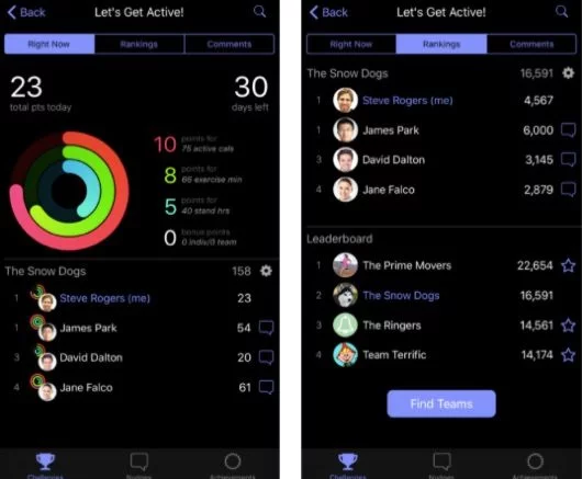 Challenges, un'app per sfidare gli amici con Apple Watch 1 Challenges