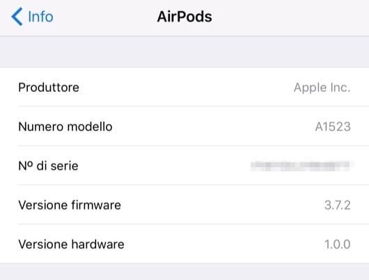 Il firmware delle AirPods si aggiorna alla versione 3.7.2 1 AirPods