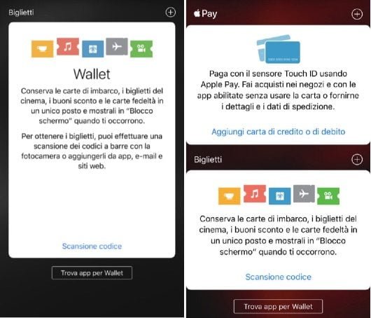 Come far apparire Apple Pay nell'app Wallet di iOS 1 Apple Pay Wallet