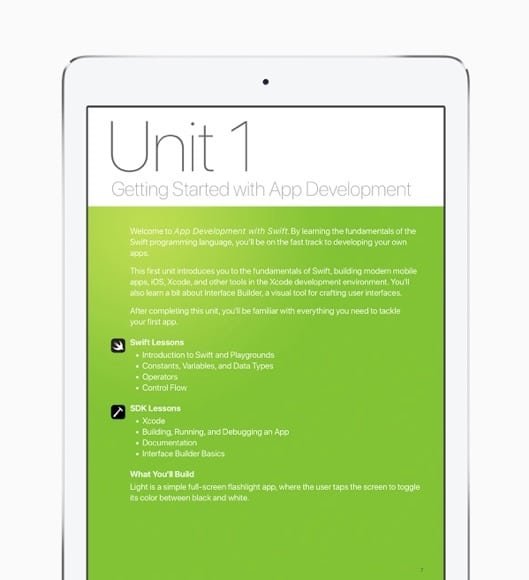 Apple attiva un corso ufficiale di Swift per le scuole americane 1 corso Swift