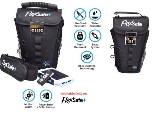 FlexSafe Plus, la borsa con allarme per chi va in spiaggia 1 FlexSafe Plus