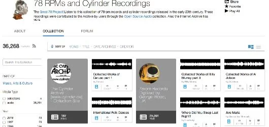 Archive.org ha realizzato una raccolta di 36.000 vinili ascoltabili liberamente 1 archive vinili