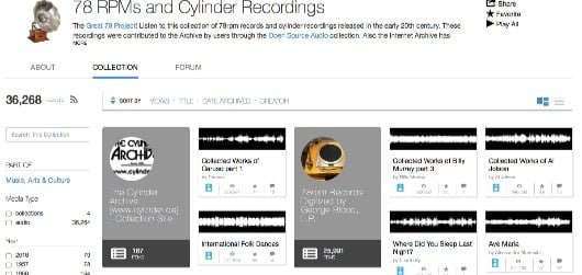 Archive.org ha realizzato una raccolta di 36.000 vinili ascoltabili liberamente 2 archive vinili