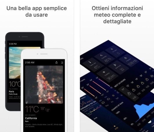 Today Weather, un'ottima app per le condizioni meteo e gli avvisi 1 Today Weather