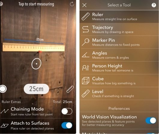 MeasureKit, l'app per misurare le cose usando ARKit 1 MeasureKit