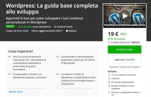 Udemy Wordpress
