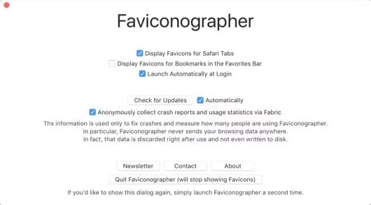 Faviconographer, l'app per Mac che inserisce le favicon in ogni tab di Safari 1 Faviconographer