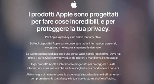 Apple rinnova il sito dedicato alla privacy 1 Apple Privacy