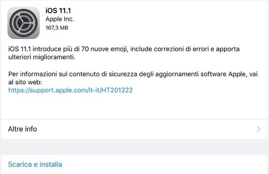 iOS 11.1