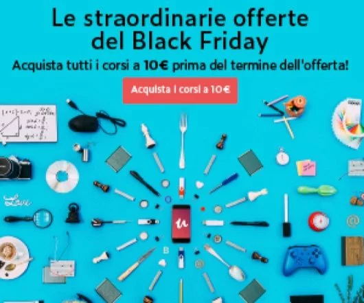 Continua il Black Friday di Udemy 1 Black Friday Udemy