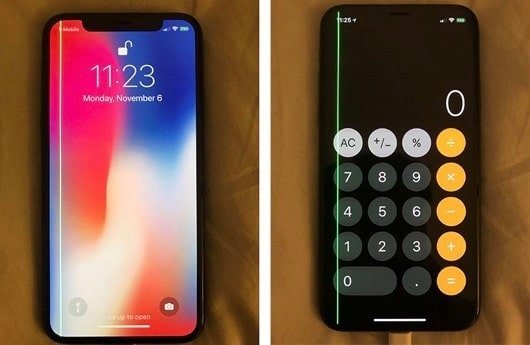 iPhone X linea verde