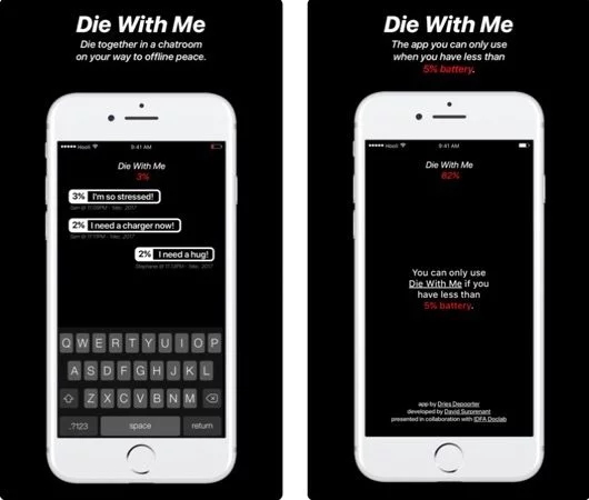 Die With Me, l'app che si attiva solo quando la batteria dell'iPhone scende sotto il 5% 1 Die With Me