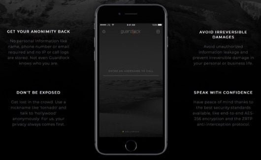 Un abbonamento a vita alle chiamate cifrate di Guardlock per appena 59,99 $ 1 Guardlock