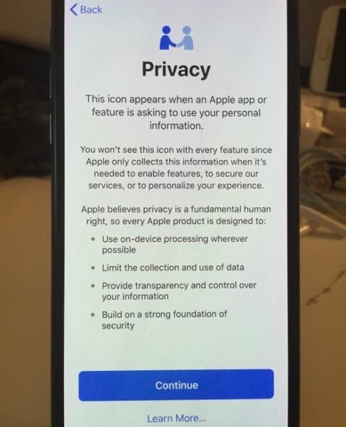 Le novità minori che arriveranno con iOS 11.3 1 Privacy iOS