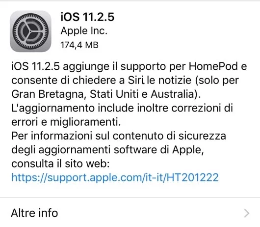 iOS 11.2.5