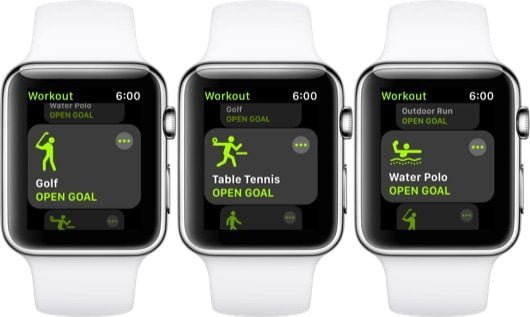 Come far apparire gli sport specifici nell'app Attività dell'Apple Watch 1 sport Apple Watch