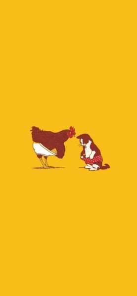 Rooster and Cat
