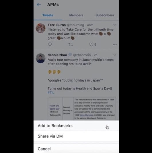 Bookmark Twitter