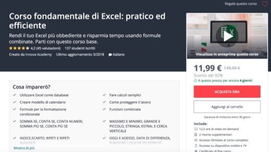 Corso Excel