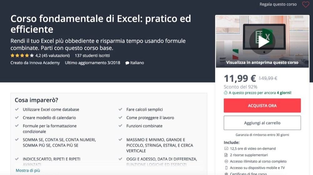 Corso Excel