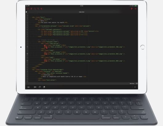 Kodex, un editor di codice per iOS 1 Kodex