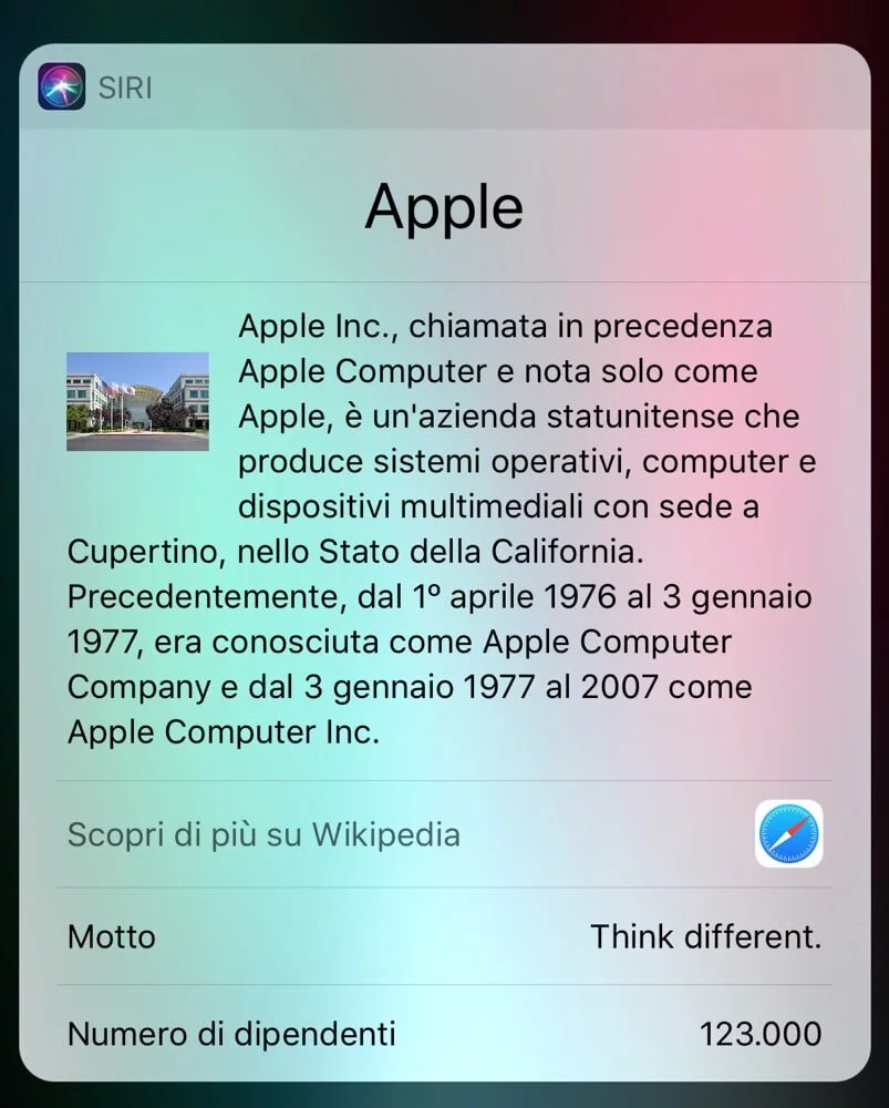 Siri Wikipedia