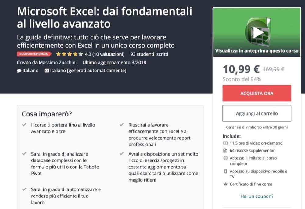 Corso Excel