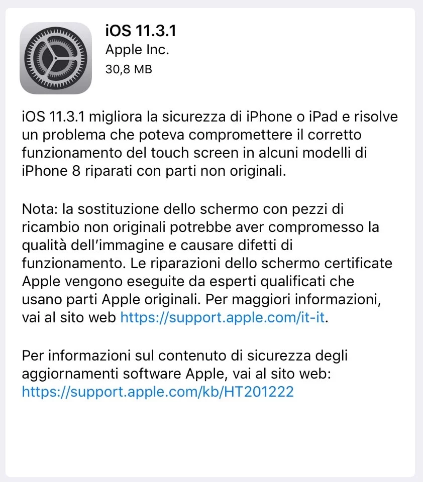 iOS 11.3.1