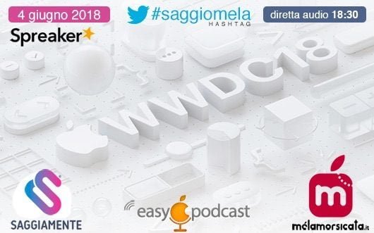 Il 4 giugno segui il Keynote della WWDC 2018 con SaggioMela 1 SaggioMela WWDC 2018