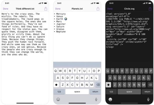Textor, l'app che porta TextEdit in iOS 1 Textor