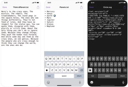 Textor, l'app che porta TextEdit in iOS 1 Textor