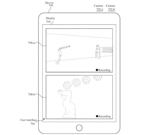 Apple brevetta la doppia inquadratura con l'iPhone 1 brevetto doppia ripresa