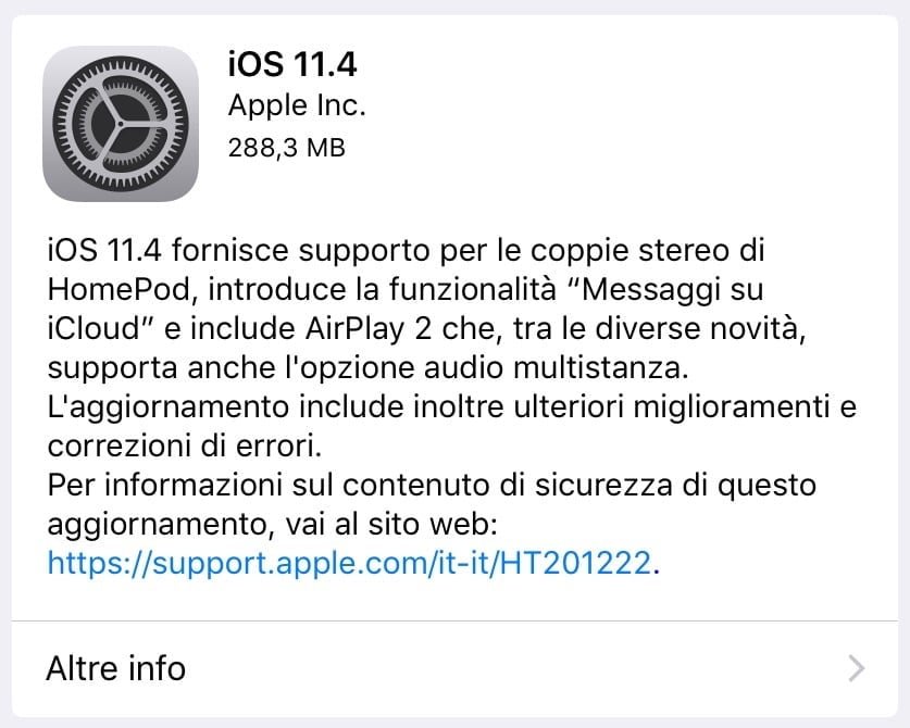 iOS 11.4