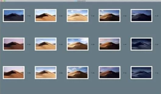 Come avere lo sfondo Mojave che cambia in base all'ora 1 Mojave sfondo