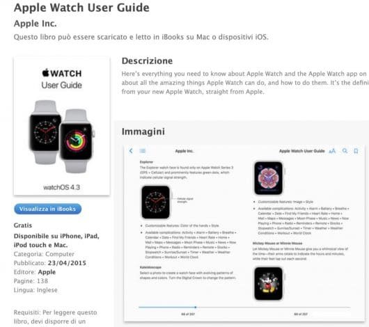 Apple rilascia una guida per Apple Watch in formato ebook 1 Apple Watch guida