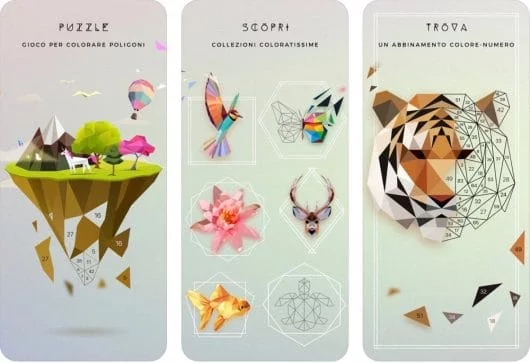 Unicorn, l'app dove bisogna creare figure 3D colorando i poligoni 1 Unicorn
