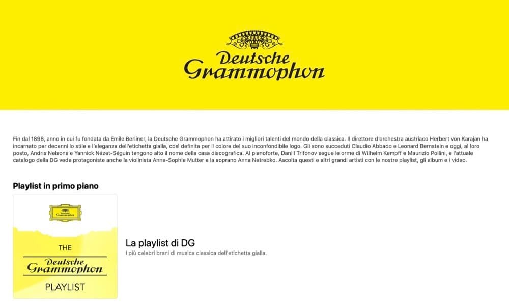 Apple Music Deutsche Grammophon