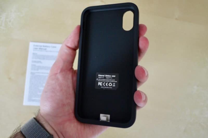 Cover iPhone X con batteria