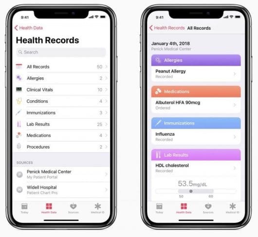 Health Records di Apple si allarga a 75 ospedali negli Stati Uniti 1 Health Records