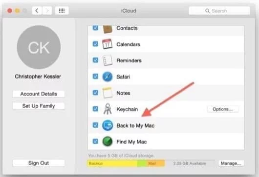 Torna al mio Mac