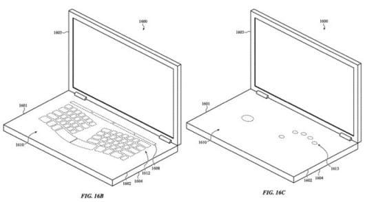 Un brevetto per una tastiera touchscreen per MacBook 1 brevetto touchscreen MacBook