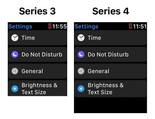 Apple Watch serie 4, come potrebbero apparire le app con lo schermo più ampio 2 Apple Watch schermo grande