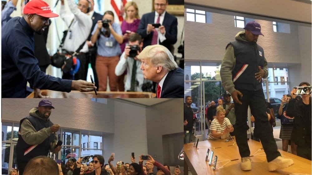 Kanye West incontra Trump e mette in atto il trollaggio del secolo chiamando in causa Apple 1 Kanye West Trump