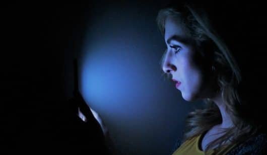 luce blu smartphone