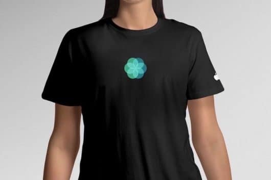 t-shirt Apple meditazione