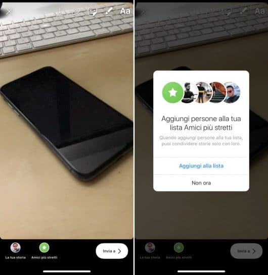 Instagram ora permette di condividere le Stories solo con pochi eletti 1 Instagram Stories