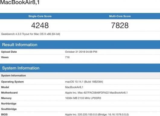 È più veloce un MacBook Air o un MacBook? 1 MacBook Air 2018 benchmark