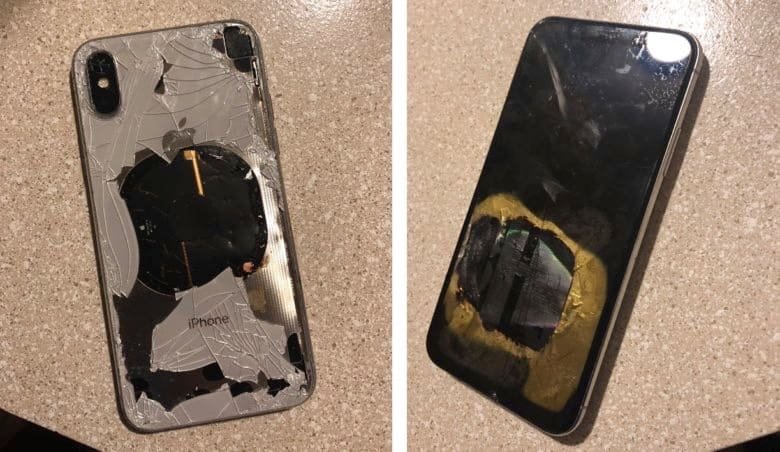 iPhone X prende fuoco mentre iOS si aggiorna 1 iPhone X esploso