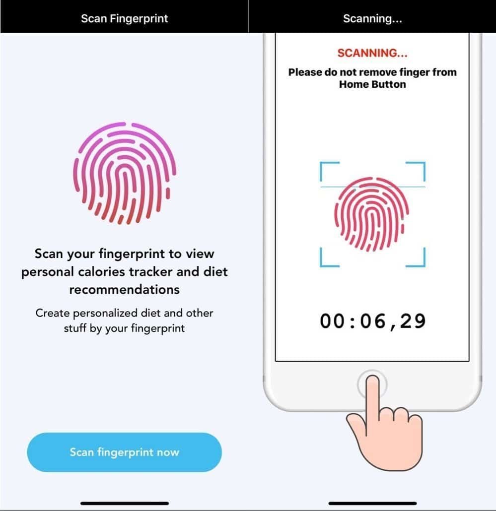 Truffa app Touch ID